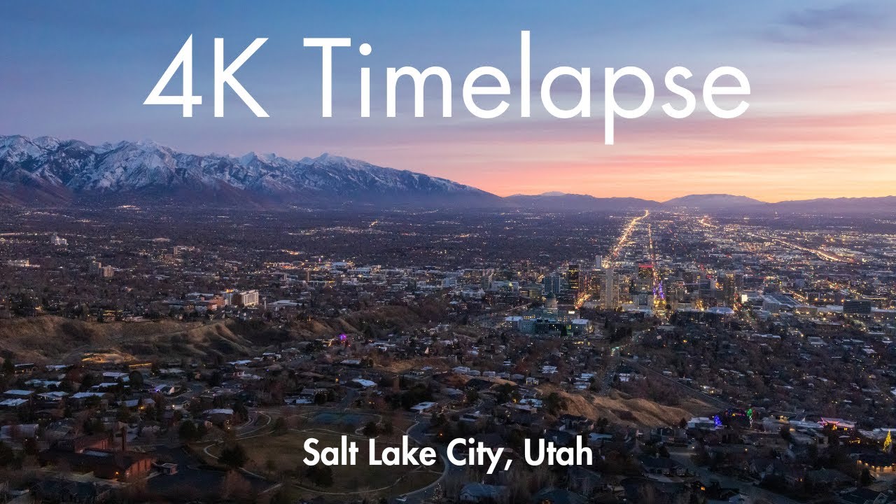 4k Sunset Timelapse | Salt Lake City Utah