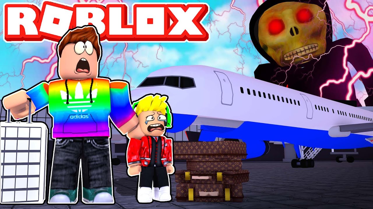 Father & Son VS ROBLOX AIRPLANE 4....