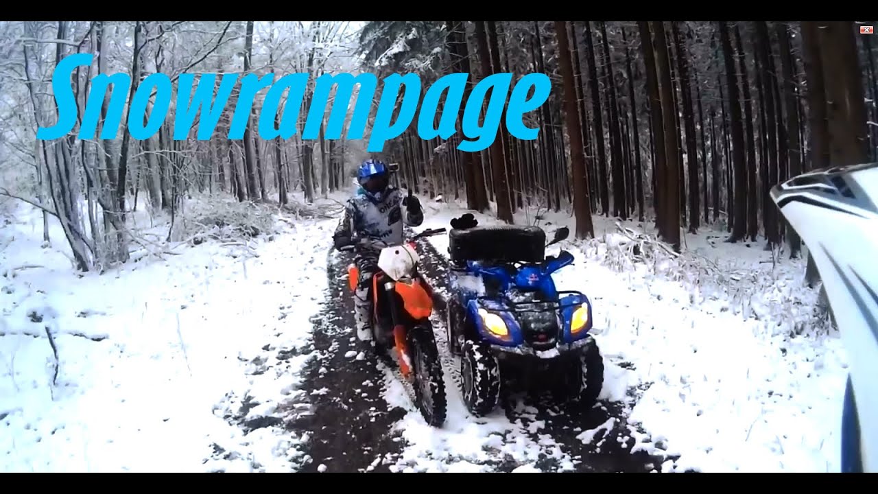 Snowrampage im Winter | Kymco MXU 50 | KTM SX-F 250 || Enduro survivor ||