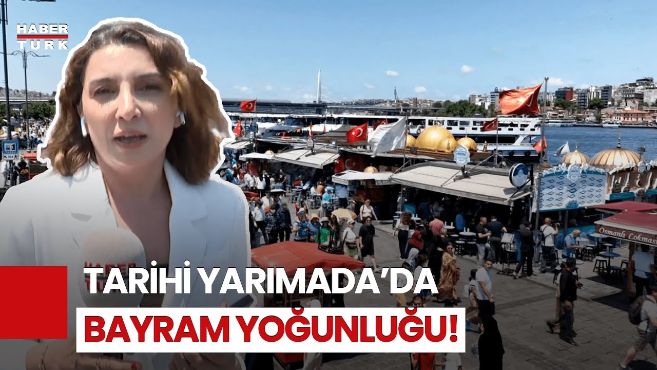 Eminönü Sahilinde Bayram Manzarası: Yoğunluk, Kalabalık ve Neşe