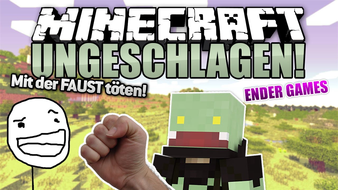 Mit der FAUST TÖTEN - Minecraft UNGESCHLAGEN #47 - Ender Games | ungespielt