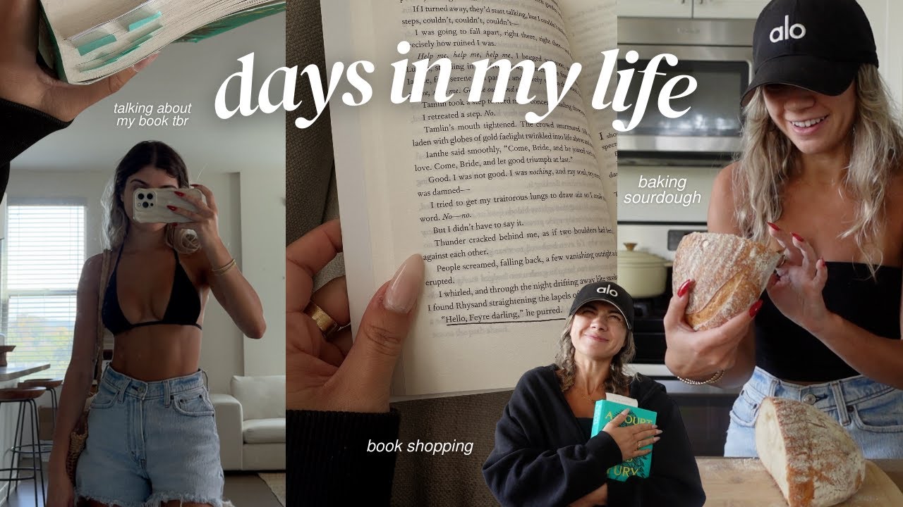 cozy solo day vlog | book shopping, my tbr, baking + lots of chats