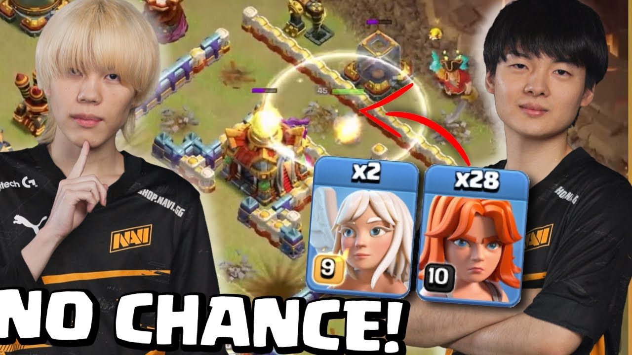 STARS & Kazuma 28 VALKYRIE & 2-HEALER ARMY (Clash of Clans)