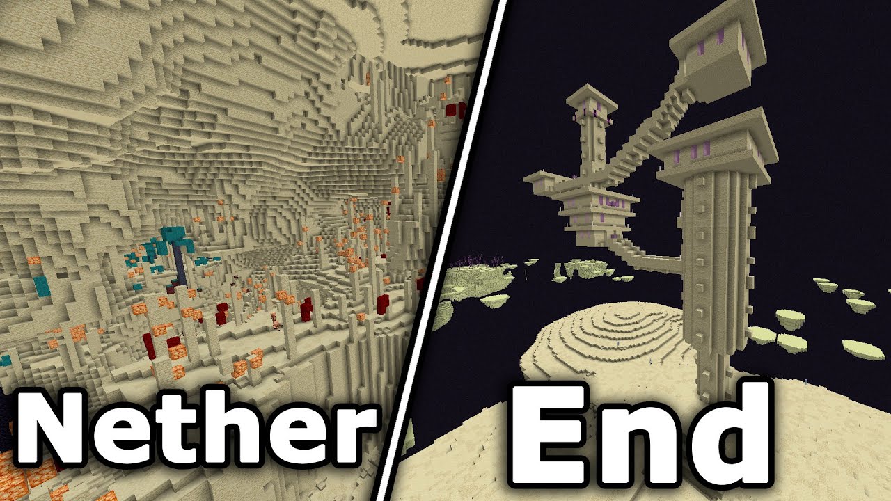 What Happen if you Infect the Nether and The End with the Desertification??