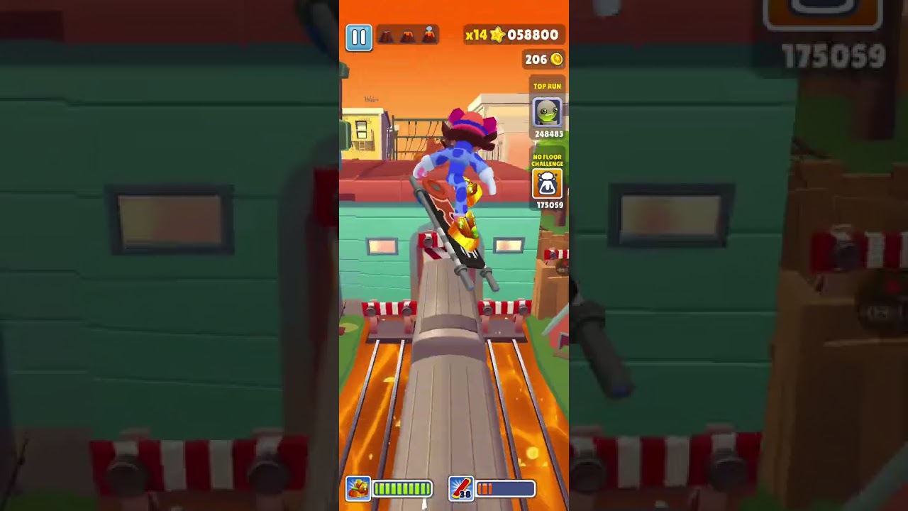 My first gaming play subway surfers lava