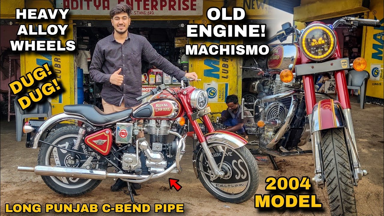 Real DUG! DUG! Heavy Hawkeye BOSS Alloy Wheels! Old Engine Bullet 350 C-Bend Pipe Long Punjab | #MxK