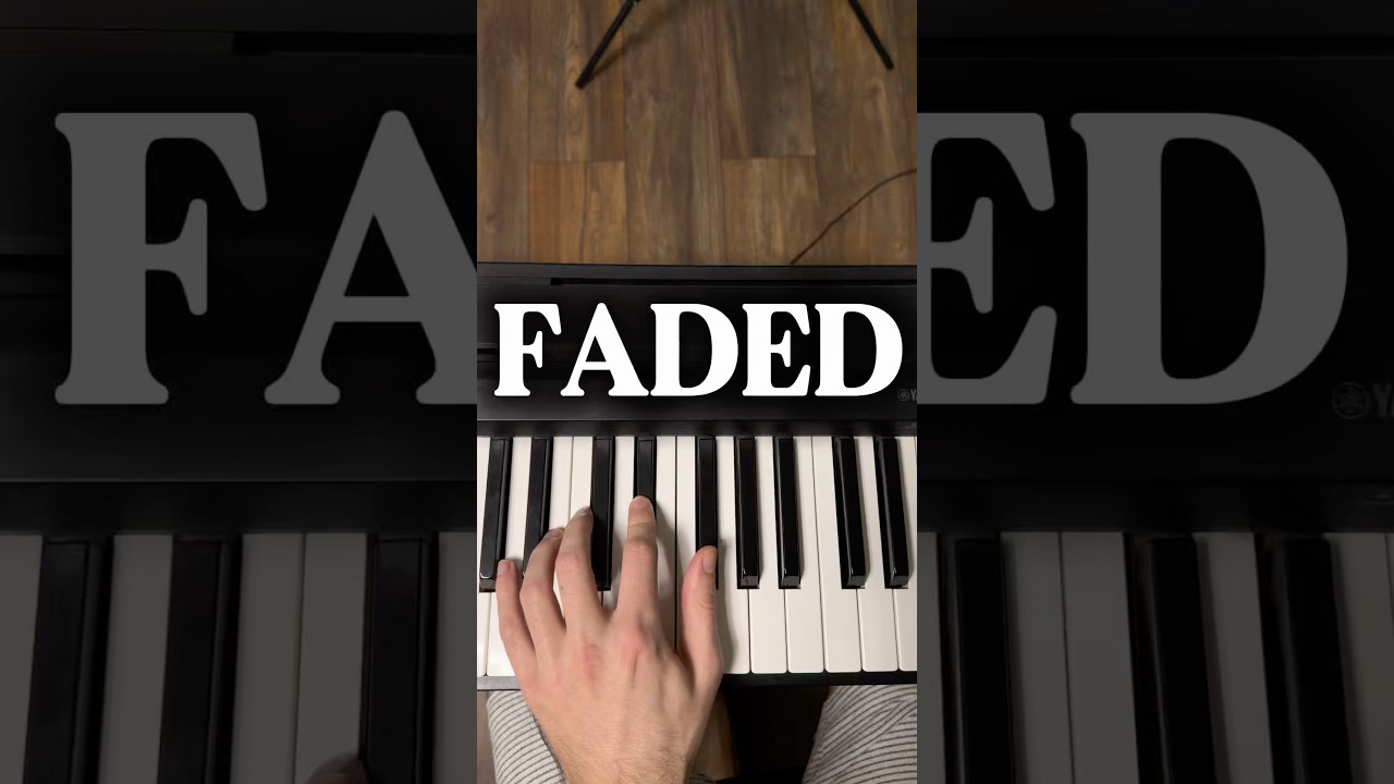 Can you play this without getting emotional? 🎹💔 Faded tutorial #faded #pianotutorial #easypiano