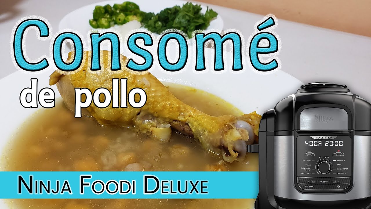🔴 Consomé de pollo en la olla Ninja Foodi | Cocción Lenta