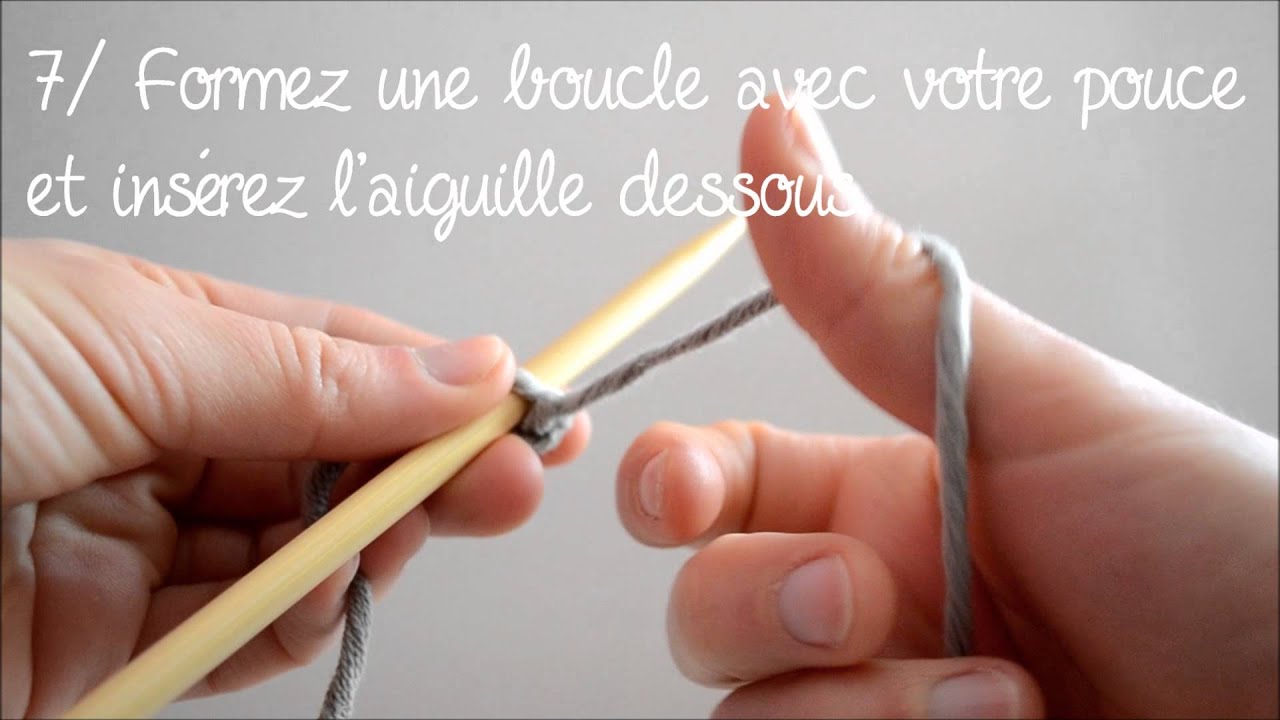Tricot / Le montage des mailles &agrave; 2 fils