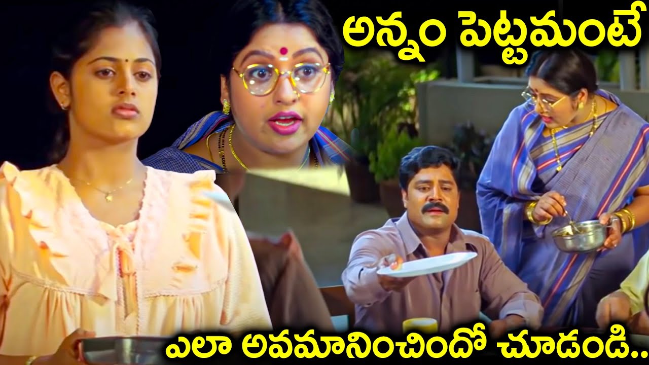 అన్నం పెట్టమంటే ఎలా అవమానించిందో చూడండి.. | Srihari Ultimate Emotional Movie Scene | Bhadrachalam