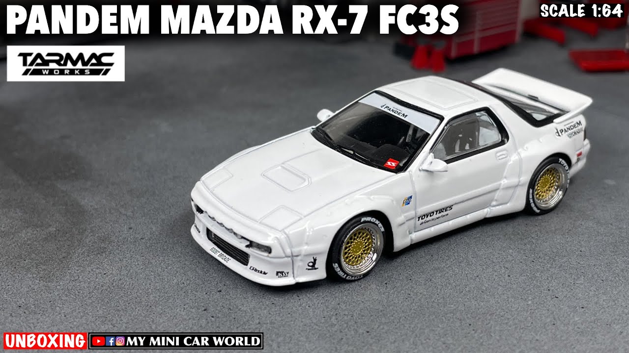 『MY MINI CAR WORLD』UNBOXING TARMAC WORKS 1/64 PANDEM MAZDA RX-7 FC3S