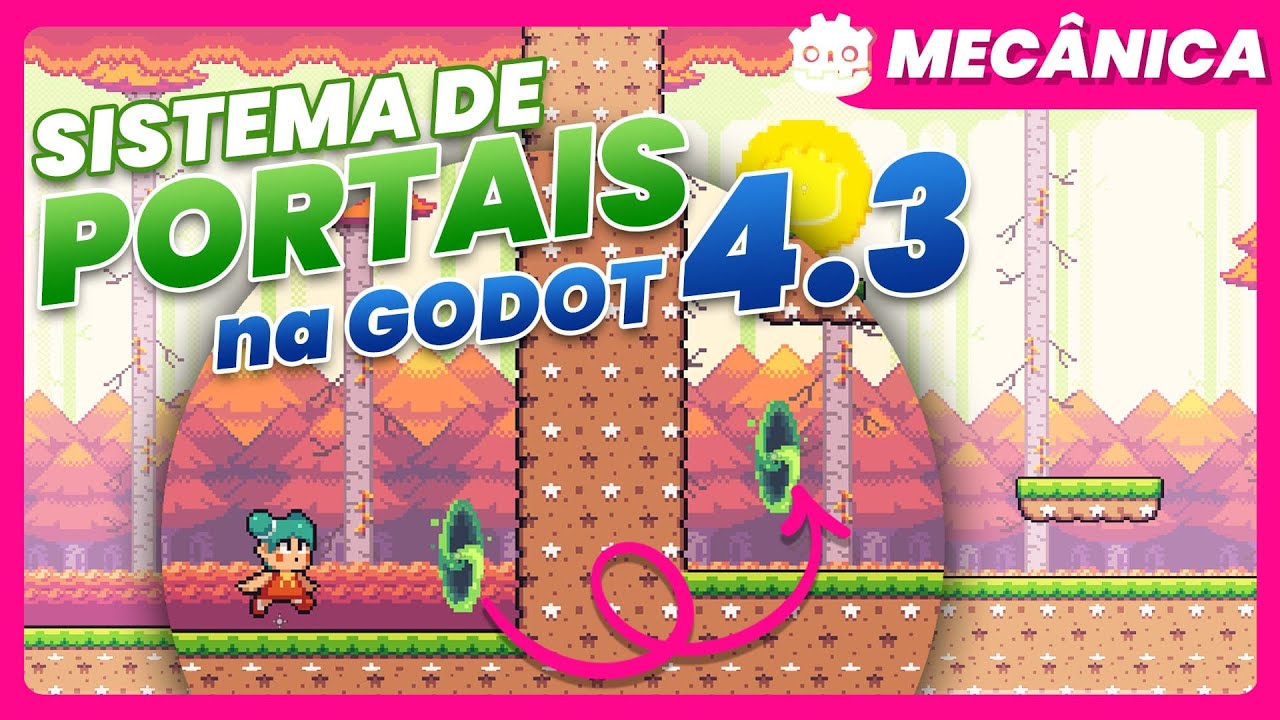 SISTEMA DE PORTAIS (TELEPORTE) na Godot 4.3 | Godot Tutorial