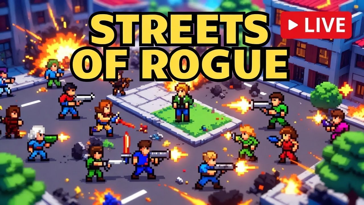 🎮 Streets of Rogue PC Gameplay   Live Now! Chaotic Roguelike Action