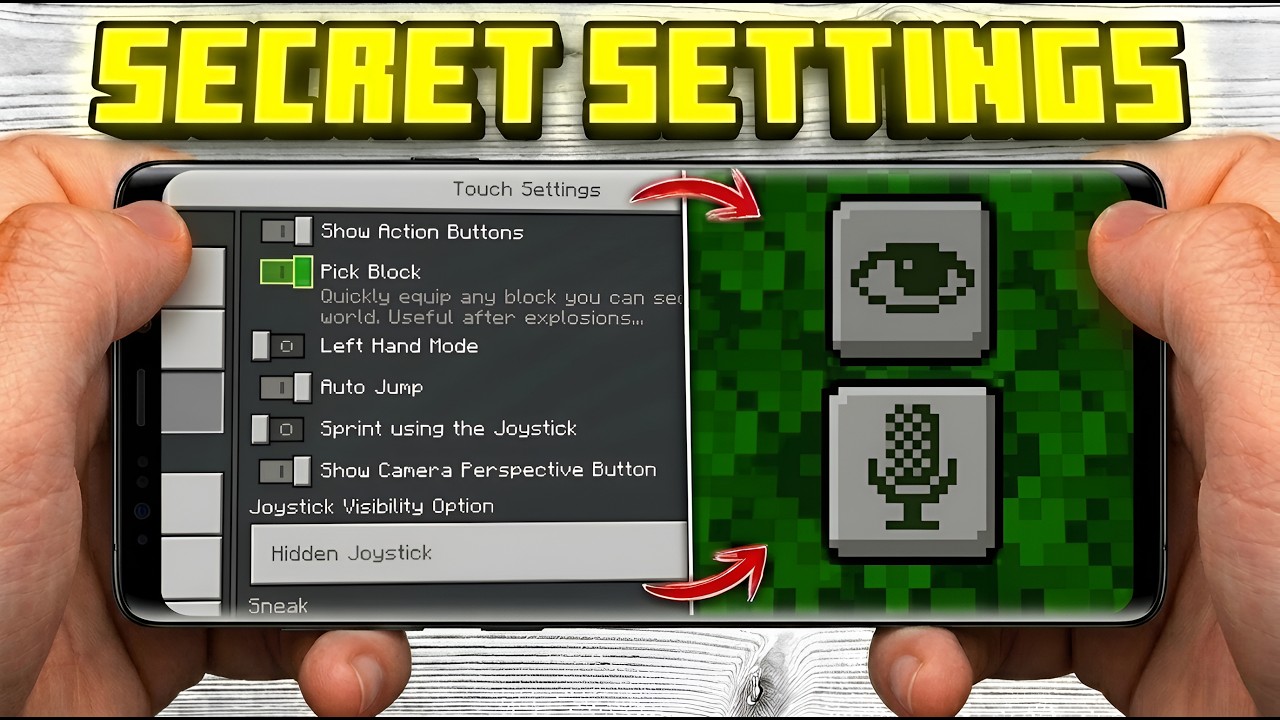 Best Secret Settings for Minecraft Pocket Edition | Minecraft Secret Settings in Mobile