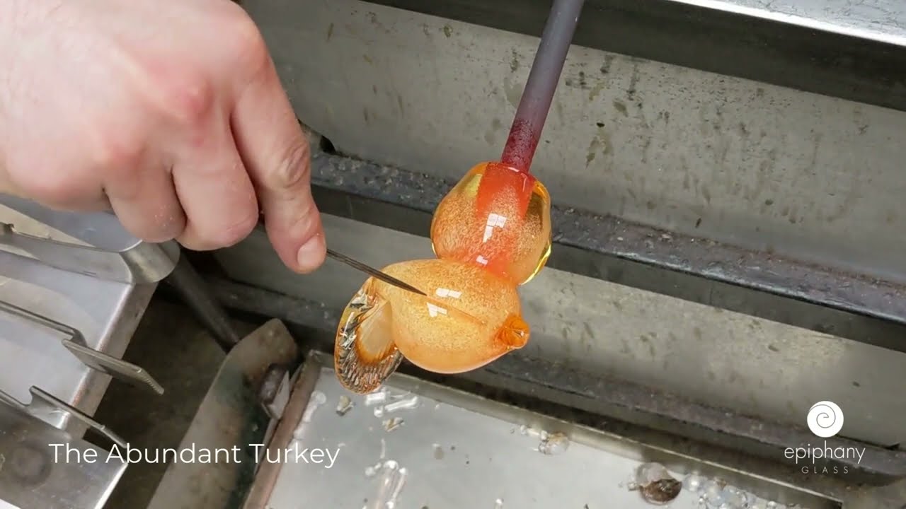 How We Make - The Abundant Turkey Solid Glass Sculpture