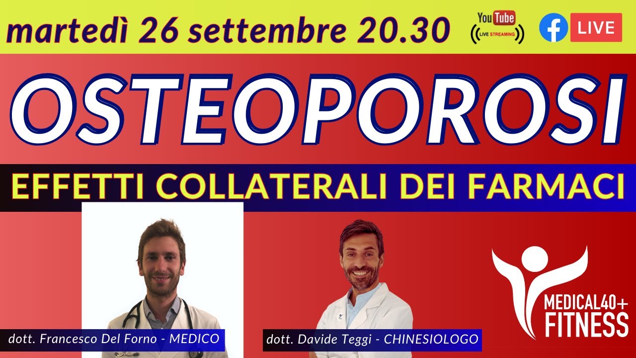 Osteoporosi, effetti collaterali dei farmaci