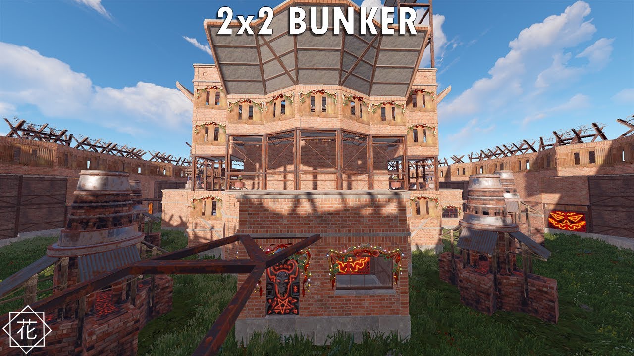 LIMI LAB REWORK 2x2 BUNKER BASE, WITH CHINA WALL SMALL GROUP | RUST