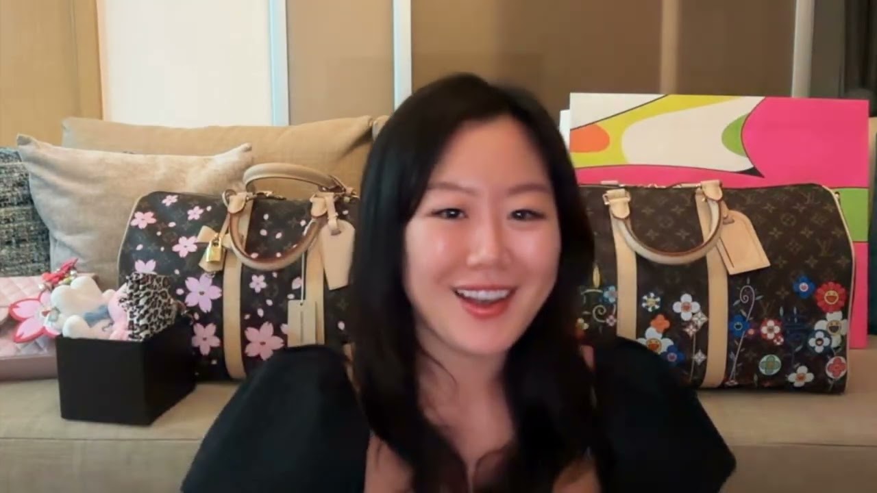 The first LV x Cherry Blossoms Keepall unboxing 🌸 | 4 new LV bags - more Murakami & Cherry Blossoms