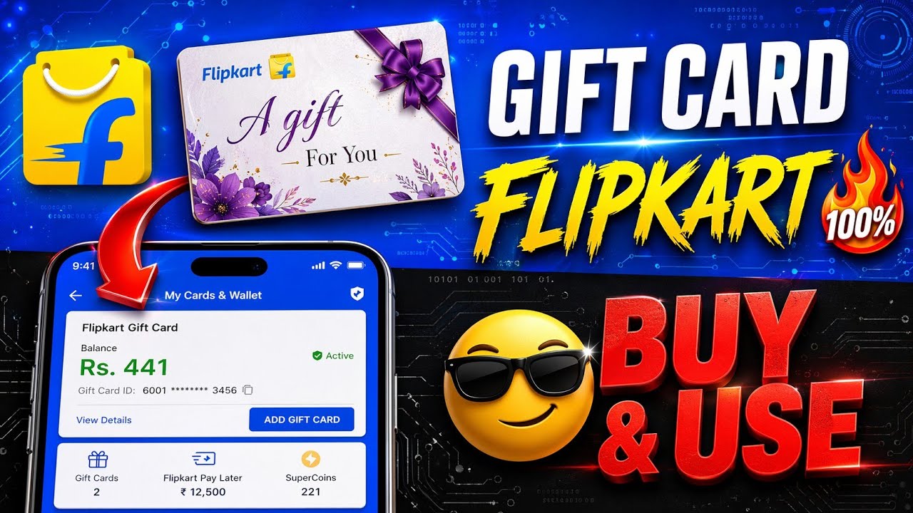 How to BUY & USE Flipkart Gift Card | Flipkart Gift Card Kaise Use Kare