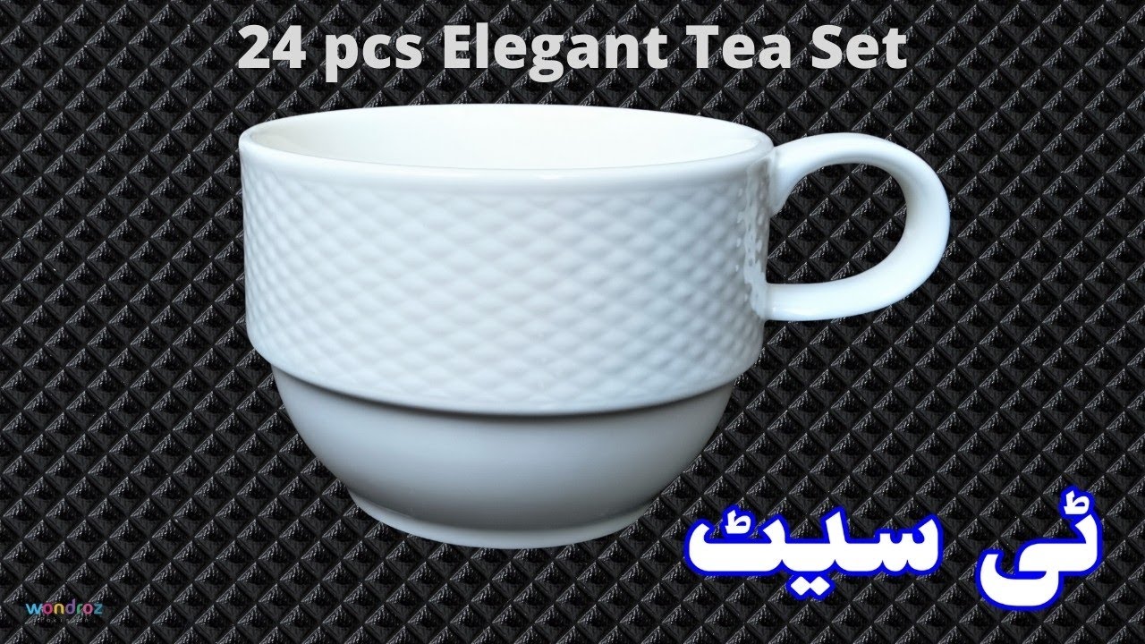 Tea Set in Pakistan | Elegant White Tea Set