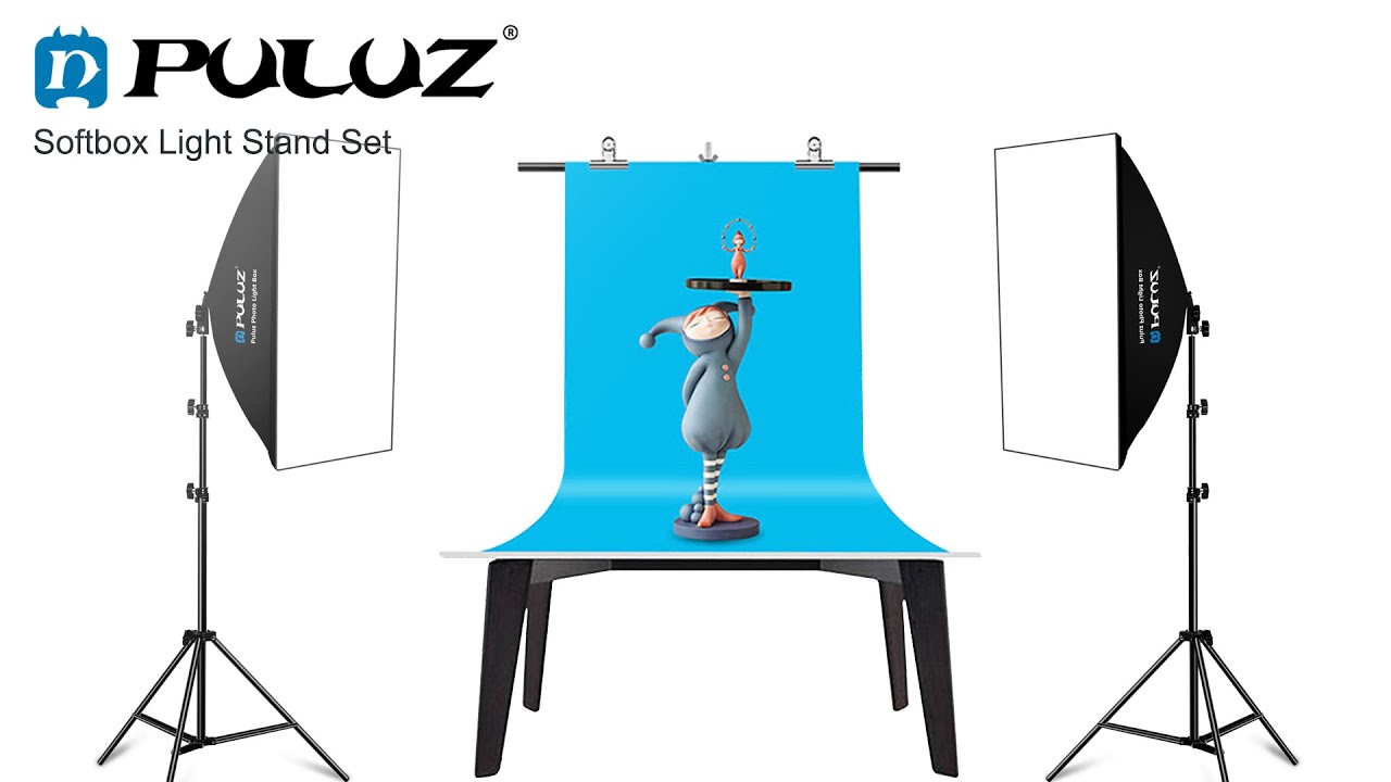PULUZ 50x70cm Studio Softbox + 2m Tripod Mount + E27 30W 5700K White Light LED Bulb Photography Kit