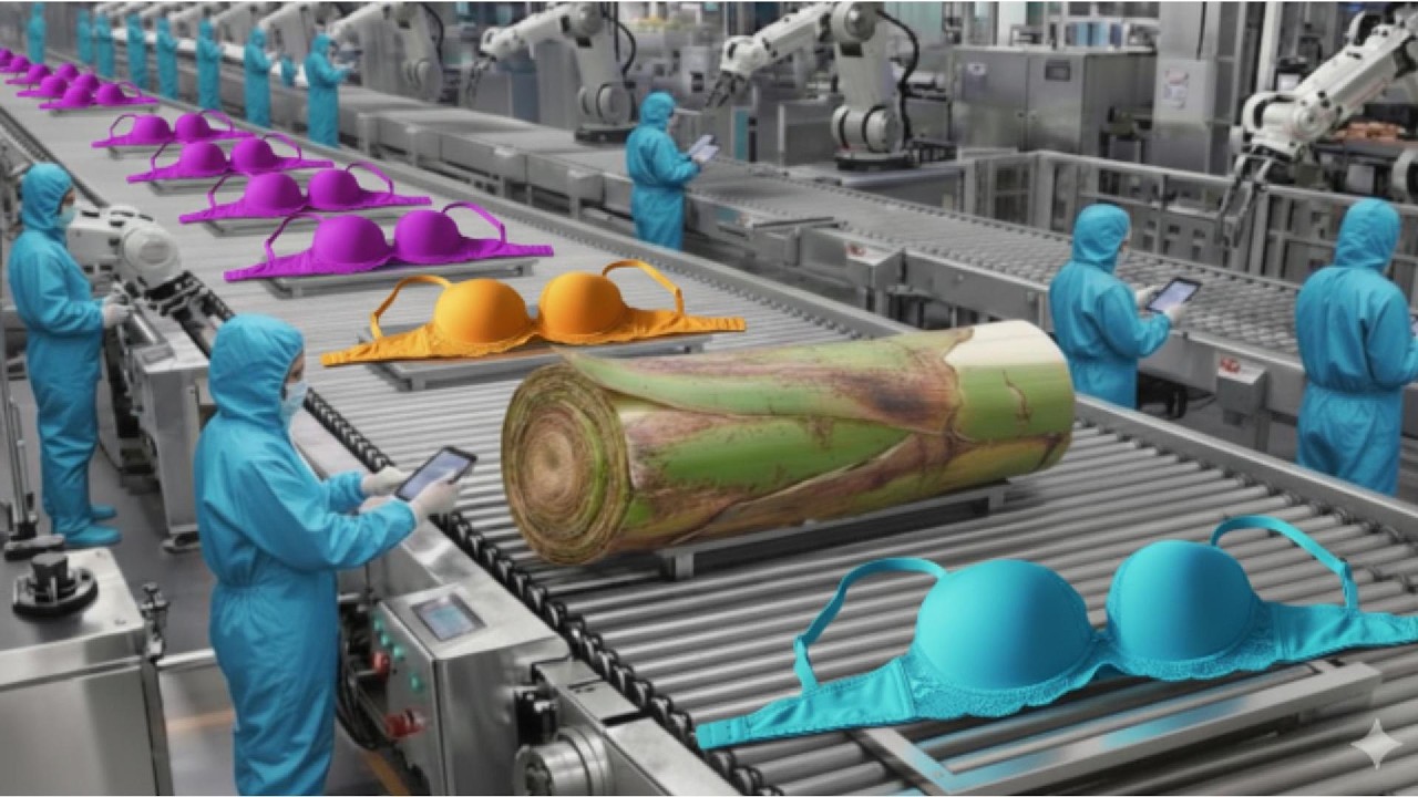 From 500 Banana Stems to Luxury Bras | Inside a $10M Sustainable Fiber Factory