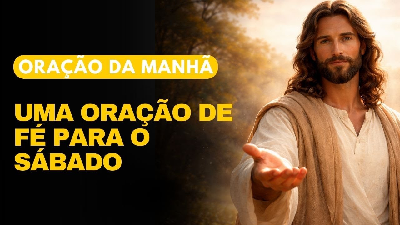 UMA ORAÇÃO DE FÉ PARA O SÁBADO - ORAÇÃO DA MANHÃ DE HOJE - ORAÇÃO DO DIA
