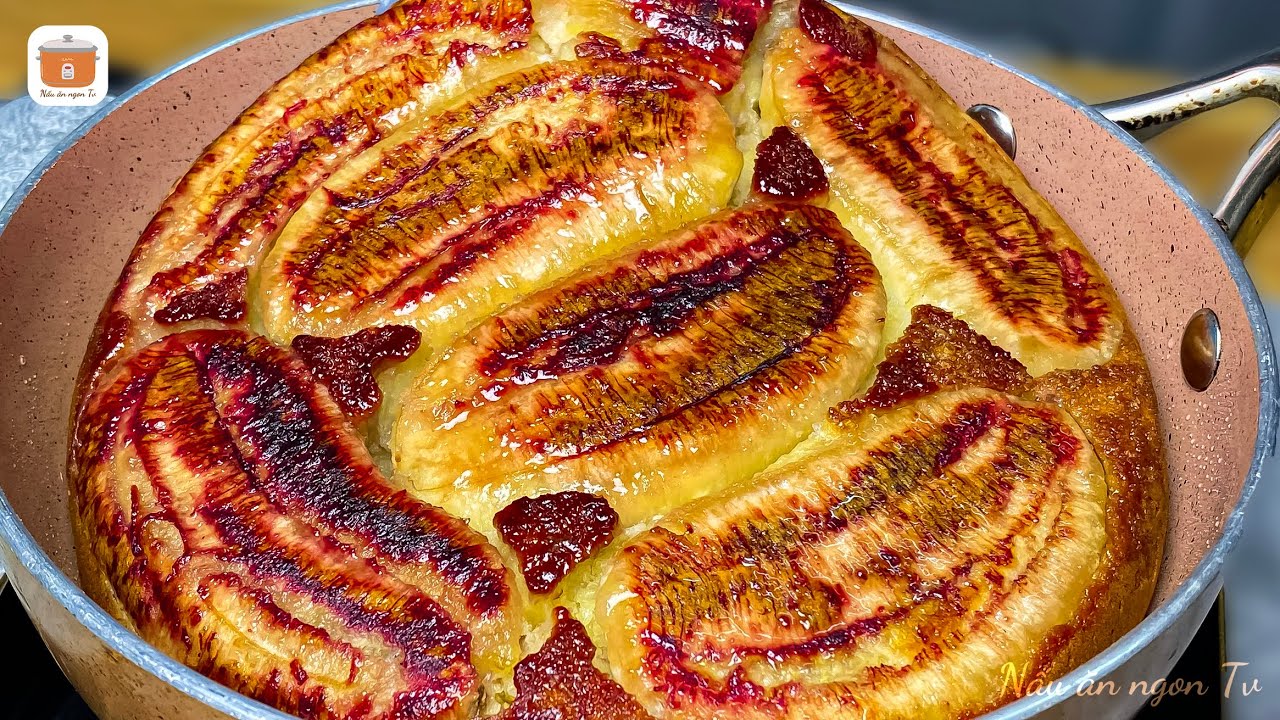 Bánh Chuối Nướng Bằng Chảo – thơm ngọt, mềm ẩm, ai ăn cũng thích