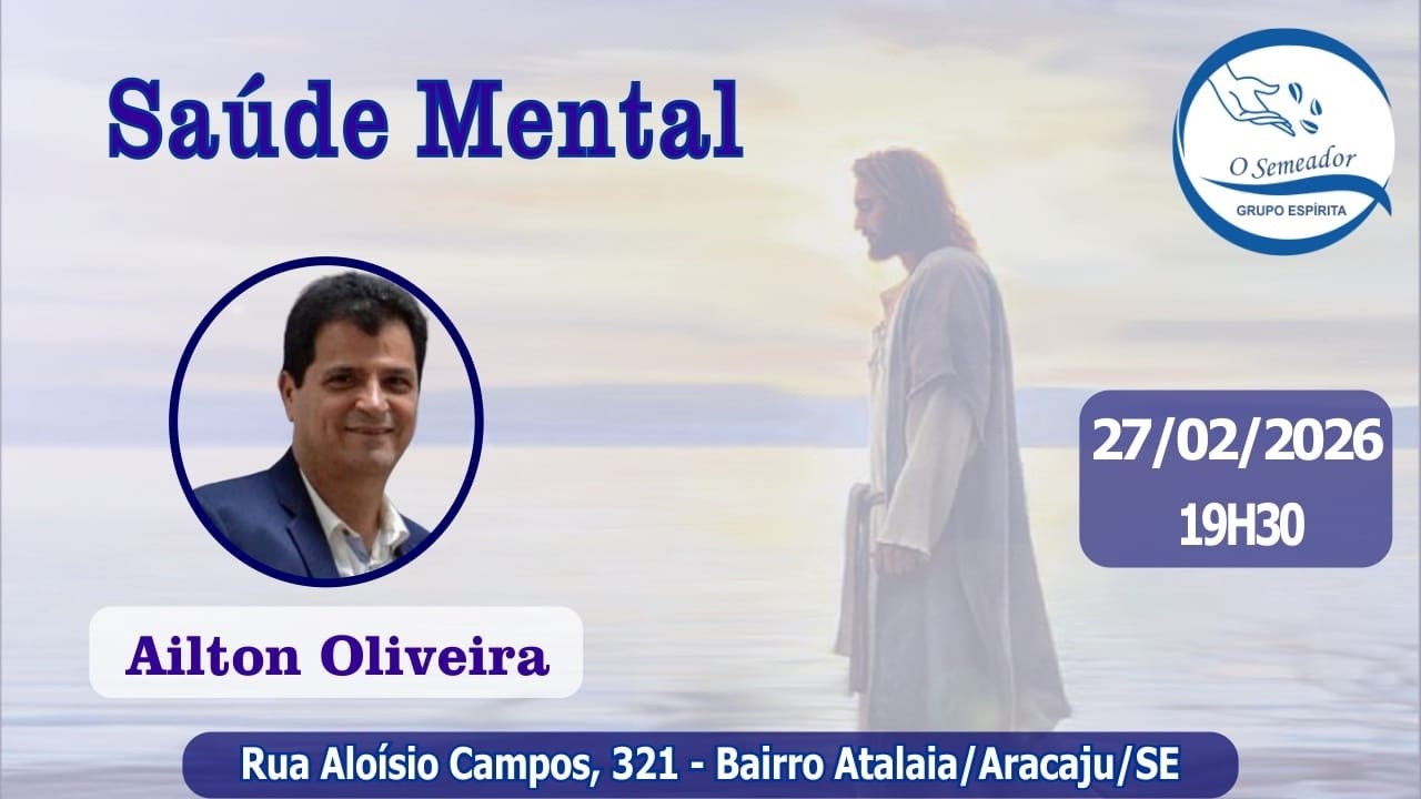 Palestra: Saúde Mental. Com o expositor Ailton Oliveira