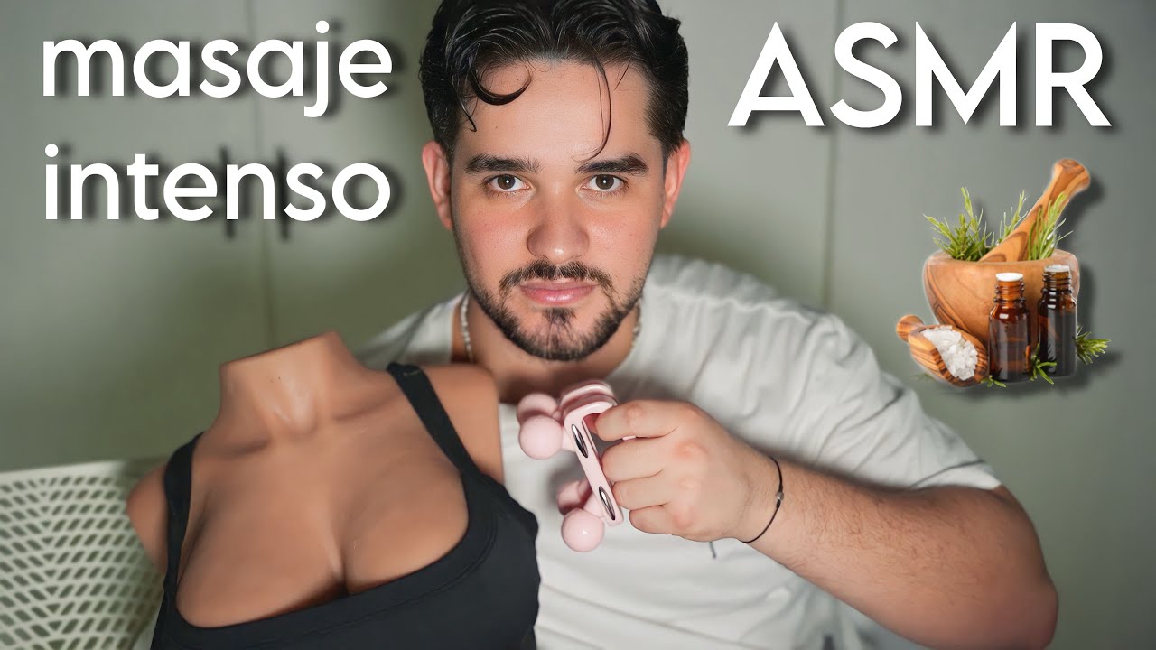 ASMR MASAJE INTENSO Y RELAJANTE para DORMIR en instantes  con TANTALY Santi asmr