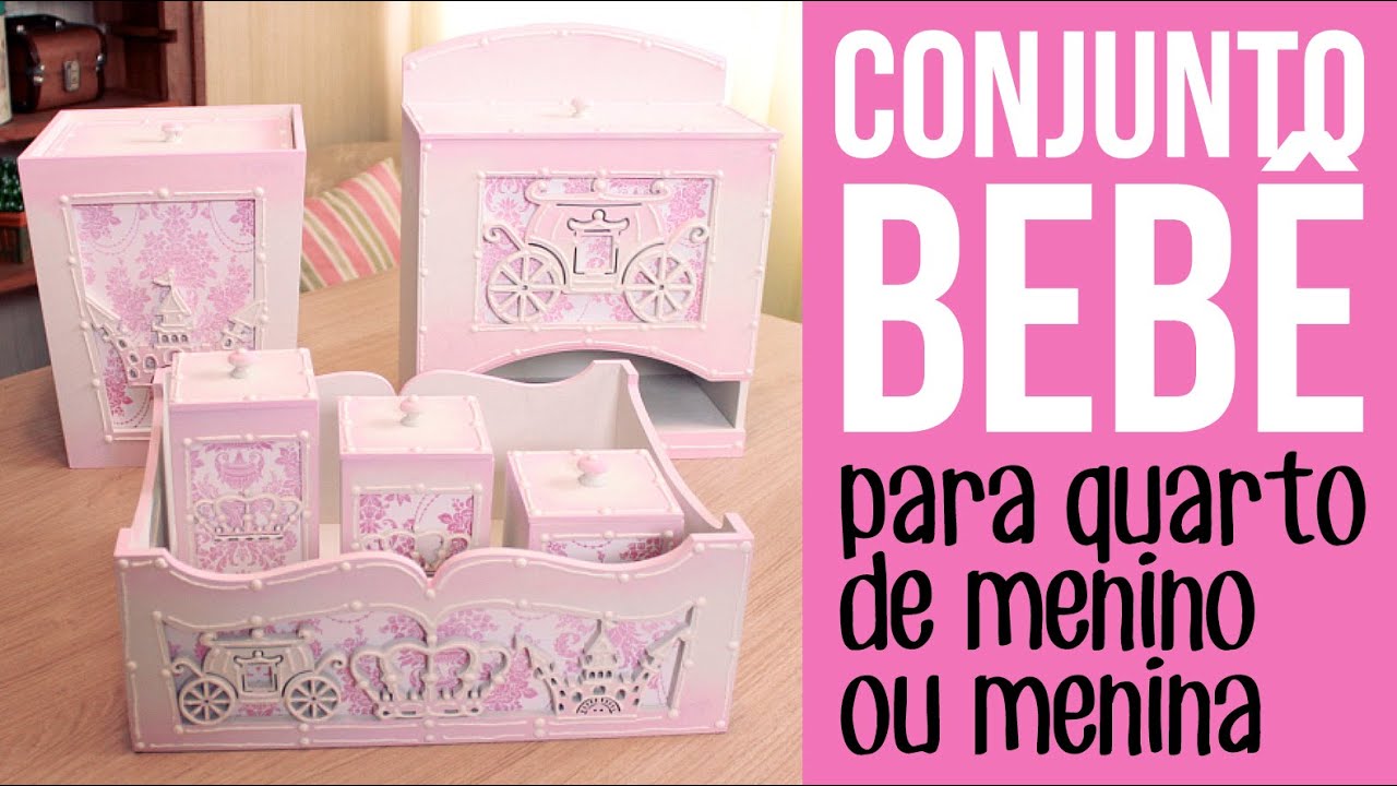 Conjunto para quarto de bebê (menino ou menina)