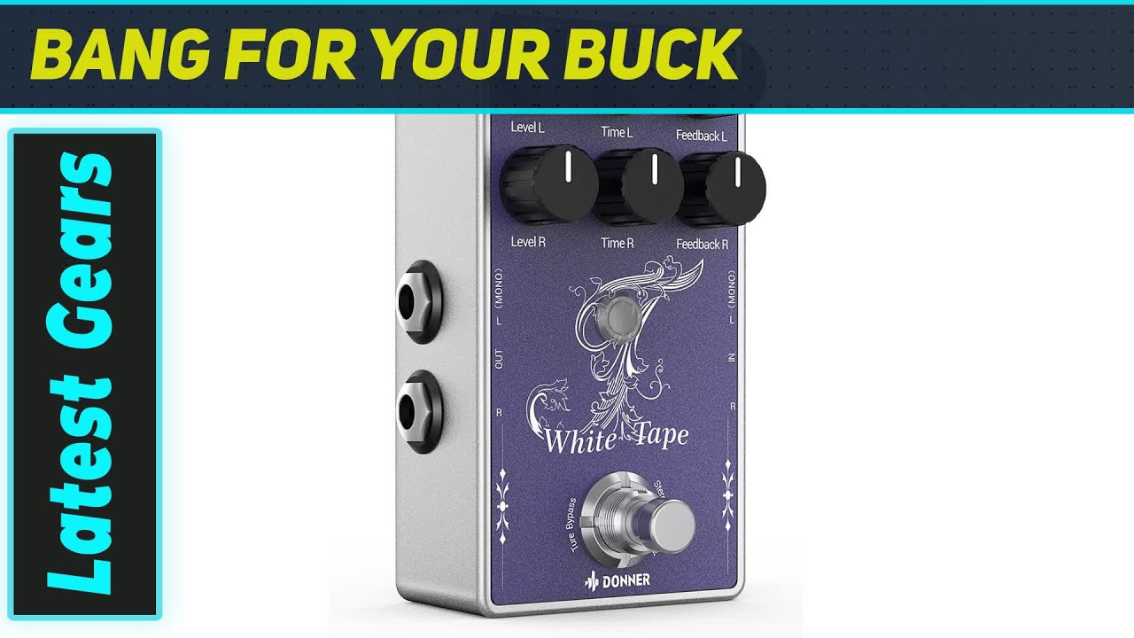Donner White Tape Stereo Delay: Authentic Tape Echo Tones!