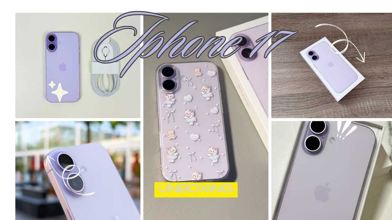 iPhone 17 lavender 💜🪻unboxing #iphone #iphone17 #unboxing ##trending #trendingvideo 