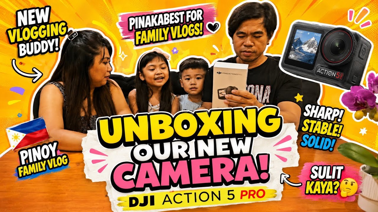 BAGONG CAMERA FOR VLOGGING : Unboxing DJI OSMO Pocket 5 Pro | Date with Daddy and Kids
