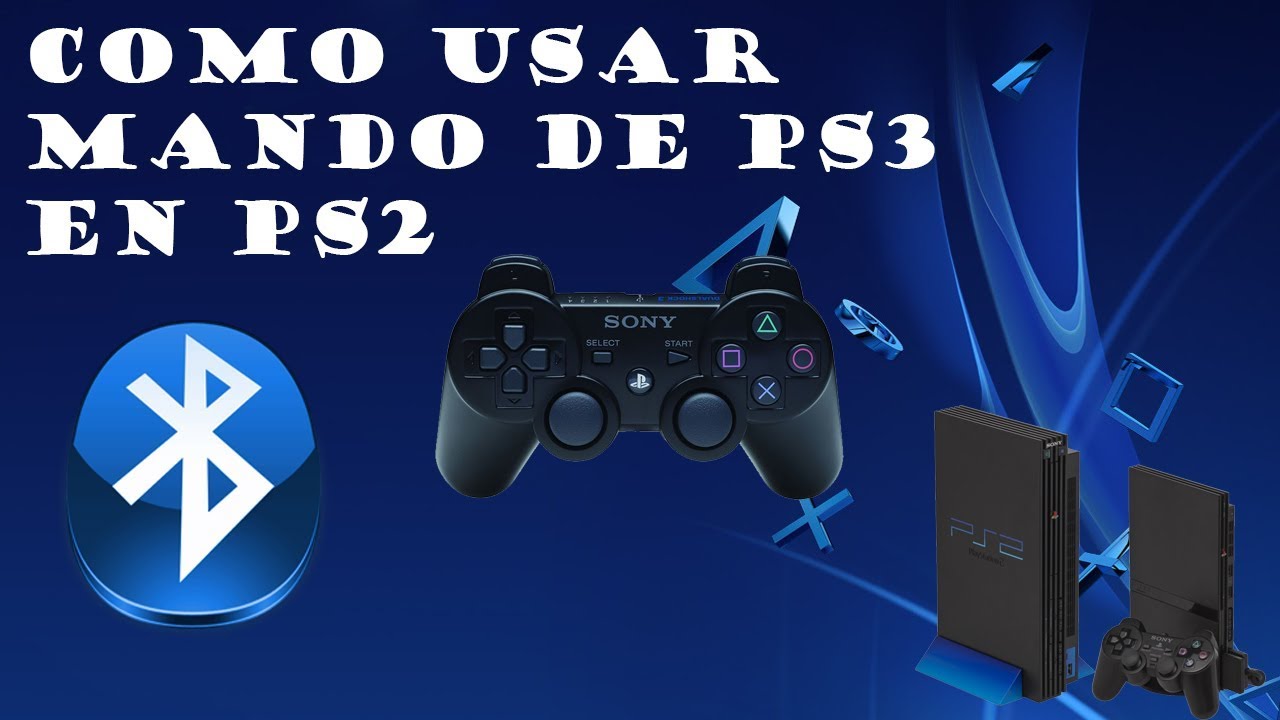 Como conectar mando de Ps3 en Ps2 por Cable y Bluetooth