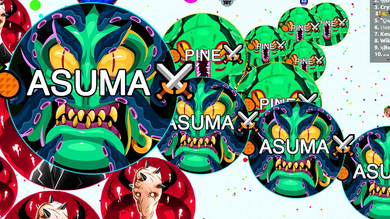 INSANE Agario Doublesplit Destruction! Uncut Gameplay with Pine (Agar.io)