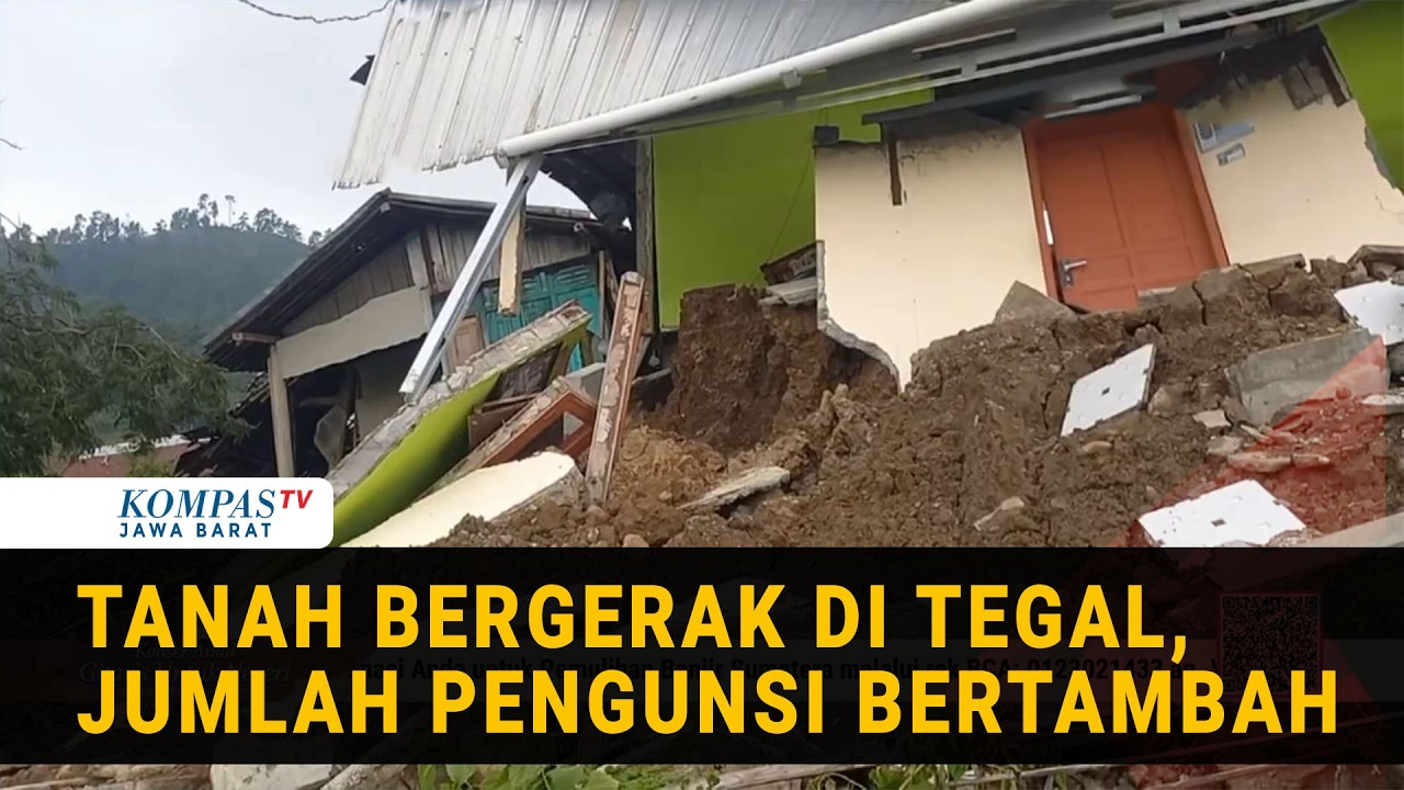 Tanah Bergerak Hari ke-9 di Tegal: Pengungsi Bertambah, Stok Air Bersih Terbatas