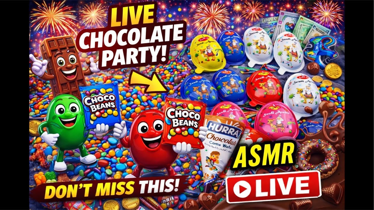 satisfied video with candy asmr 🤡🍭🍭🤡unboxing🤡 #asmr #livestrem