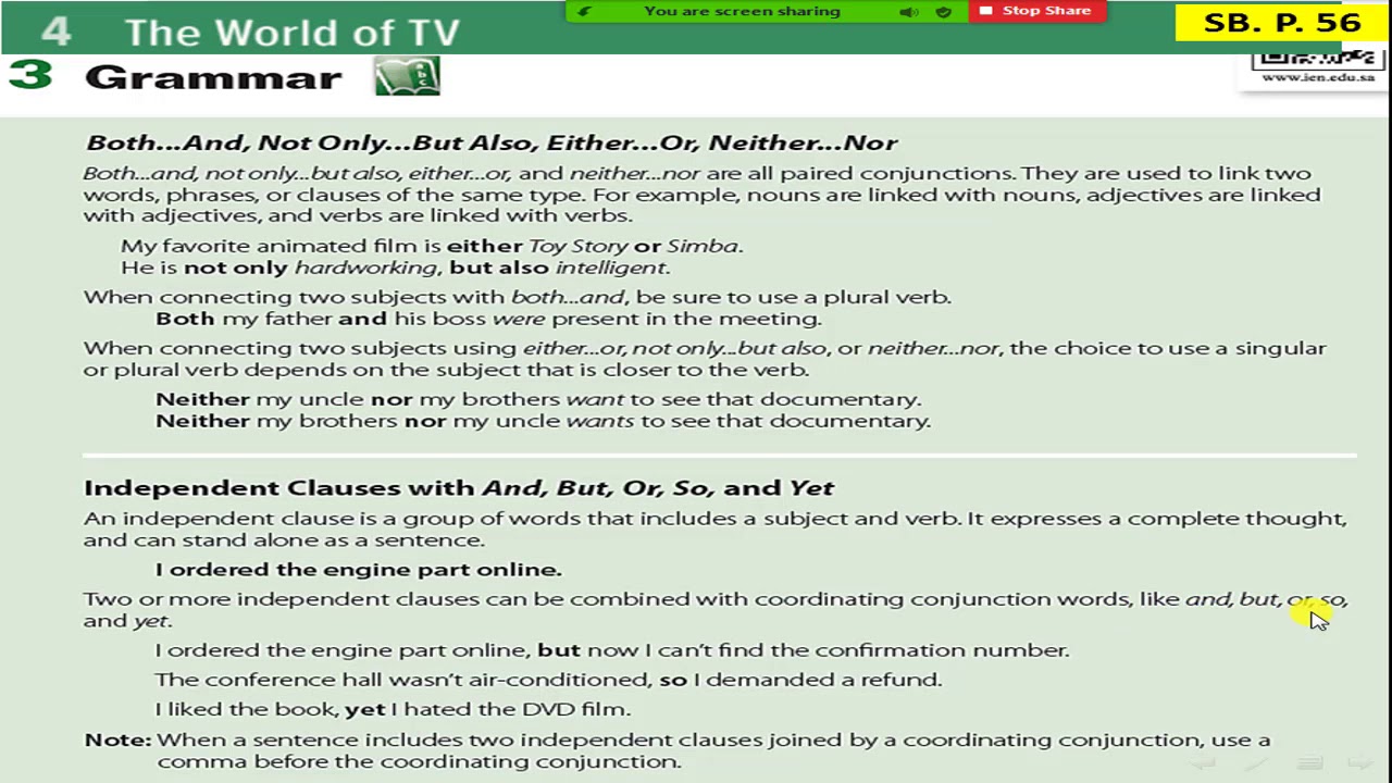 Mega Goal 5  4 The World of TV 3 Grammar Both...And, Not Only...But Also, Either...Or, Neither...Nor