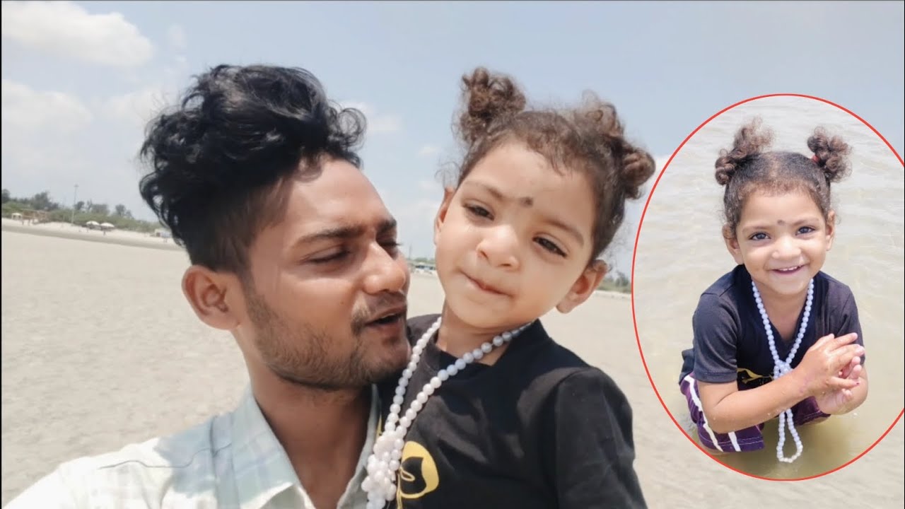 অনেকদিন পর আমি আর সোনা মা বকখালিতে। Free Motion By Rohan..