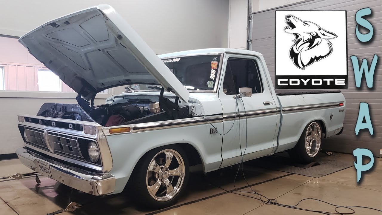 F100 COYOTE SWAP ROUSH SUPERCHARGED в BRENSPEED (OLD SCHOOL 1976)