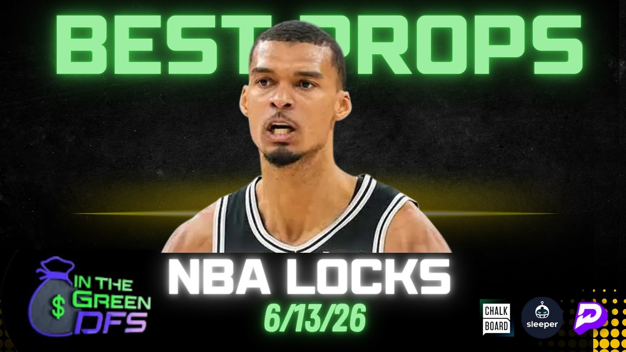 BEST NBA PROPS TODAY | BEST 5 BETS | SATURDAY 6/13/26 | BONUS MLB BET 🔥