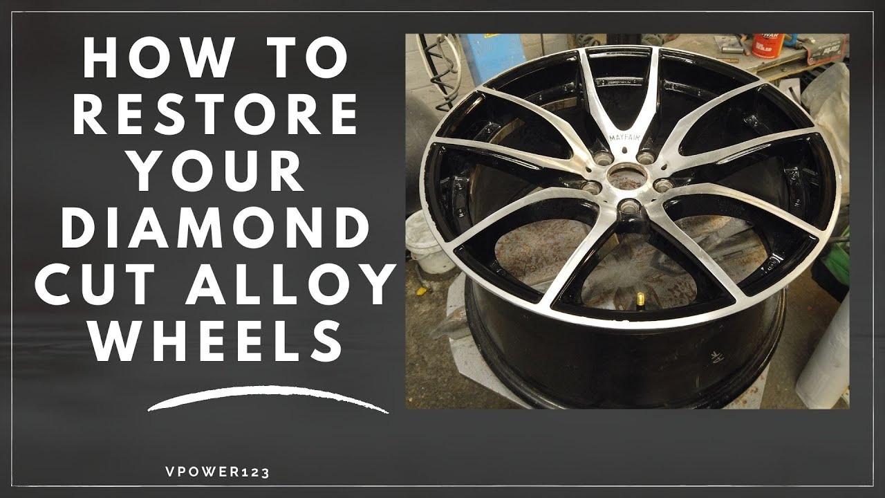How to repair a polished or diamond cut finished cls55 w219 alloy wheel, diy detailing, smart repair