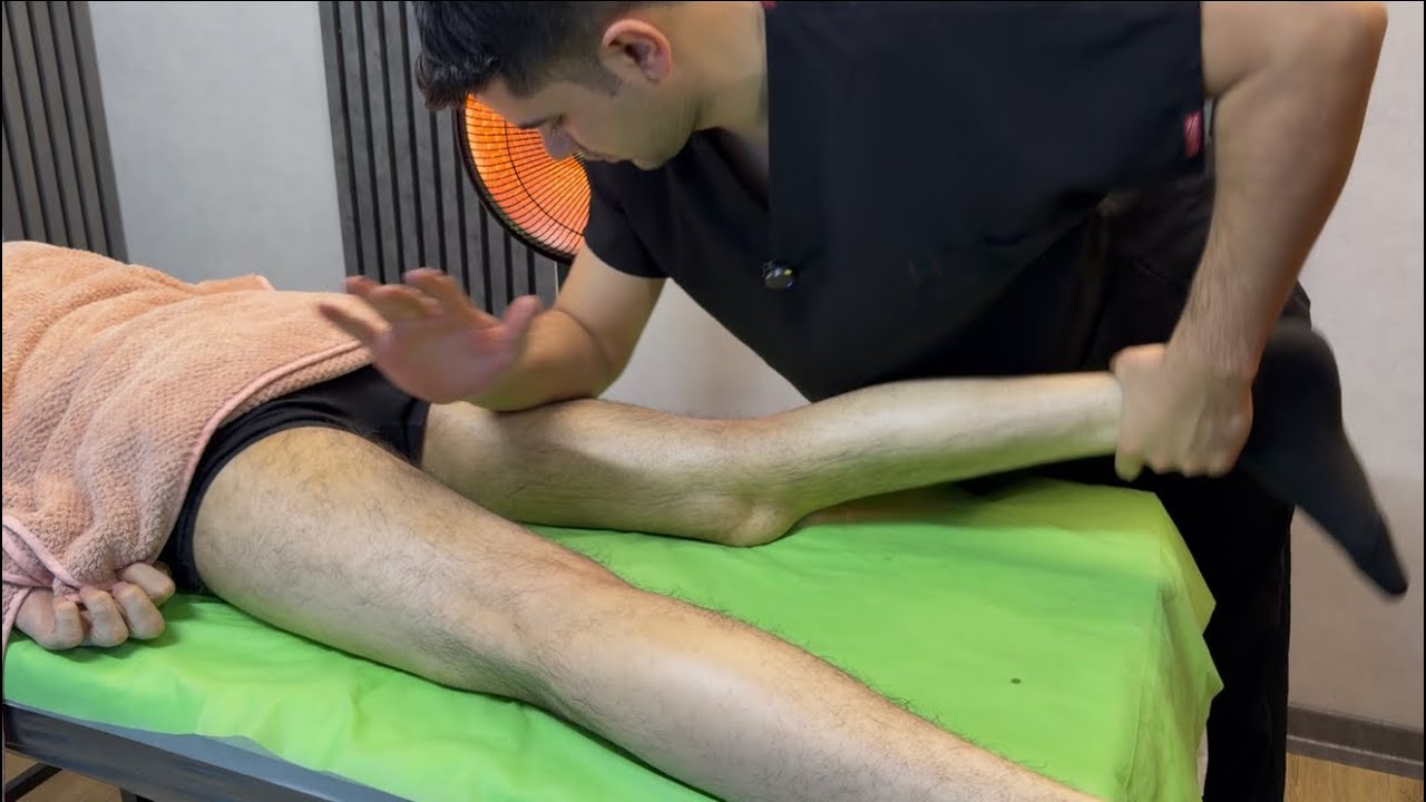 He almost broke his leg from the pressure🥵