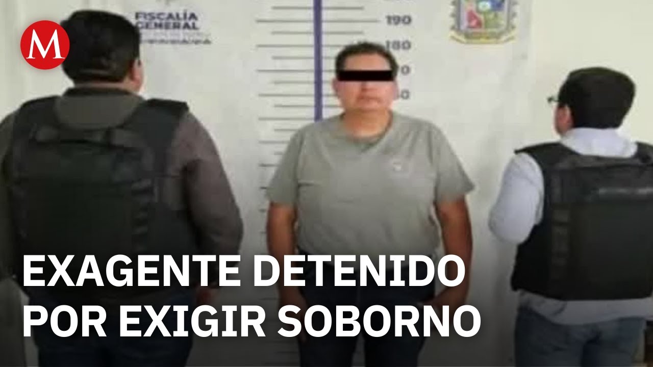 Por presuntos sobornos detienen a un exagente en Puebla