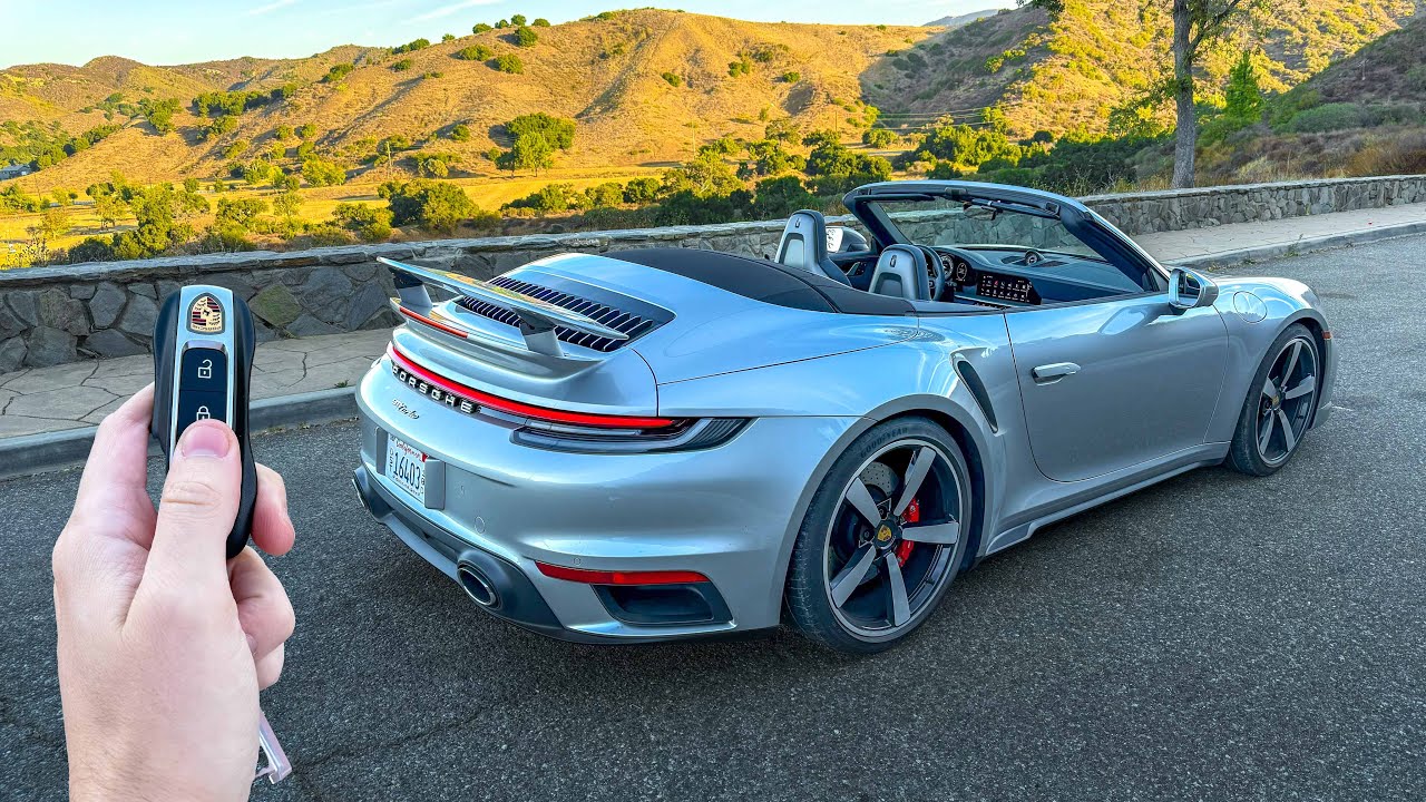 *0-60 MPH In 2.5 seconds* 2024 Porsche 911 Turbo Cabriolet POV Drive