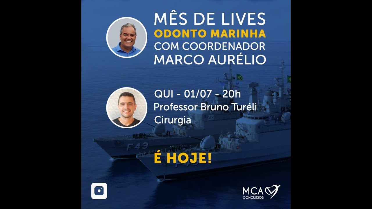 Concurso de Odontologia da Marinha - Dicas de Cirurgia Bucomaxilofacial - Prof. Bruno Tur&eacute;li