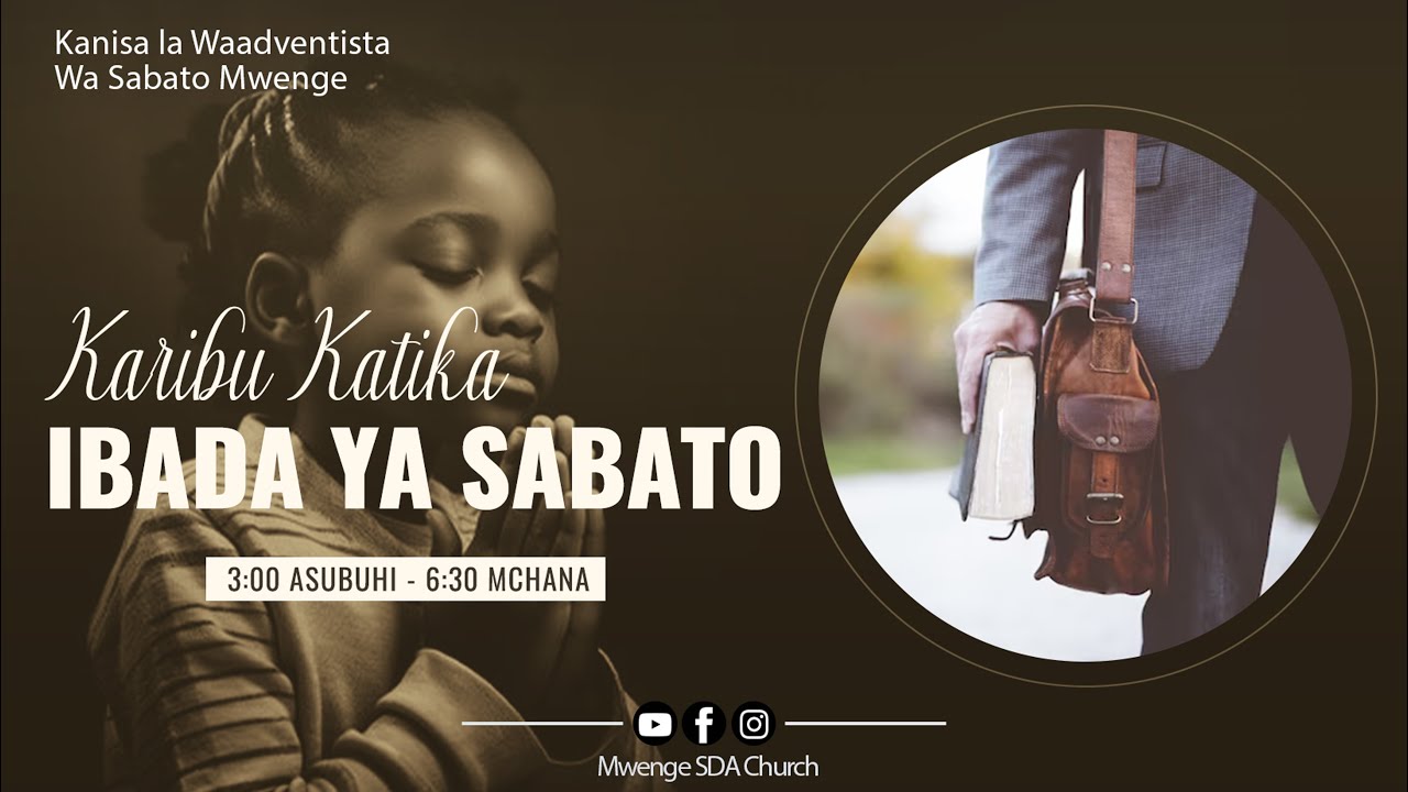 #LIVE Ibada ya Sabato || Marco Inegeja || 29.06.2024 || Mwenge SDA Church