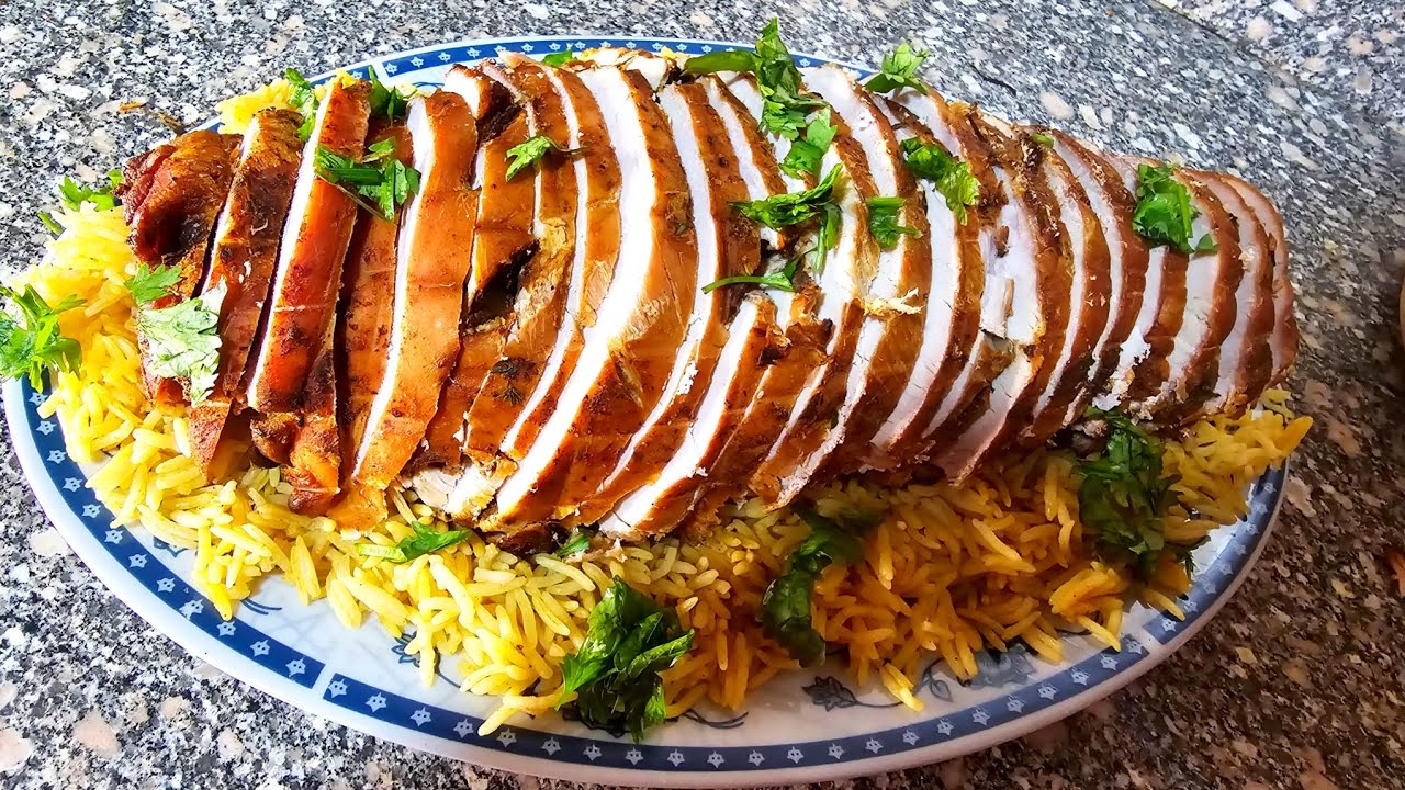 وصفه العزومات الاشهر ❤️وصفات رأس السنه 🎅عرق رومي روستو 🦃 بتتبيله خطيره وتسوية رائعه هيعجبكم جدا 😋