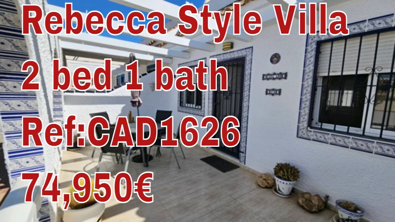 Rebecca Style Villa 2 bed 1 bath Ref:CAD1626  74,950&euro;